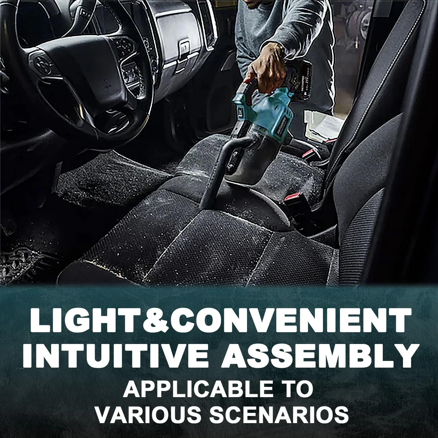 Aquila - Draadloze Handstofzuiger 18V met Accu voor Vloer Tapijt Auto en Dierenharen - Image 3