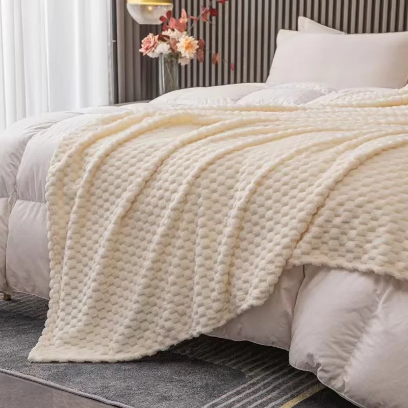 Caelidra - Geruite Zachte Fluwelen Deken Warm Knusse Plaid voor Bank en Bed - Image 4