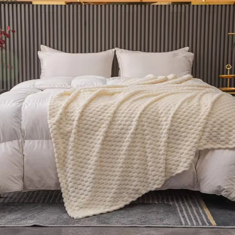 Caelidra - Geruite Zachte Fluwelen Deken Warm Knusse Plaid voor Bank en Bed - Image 5