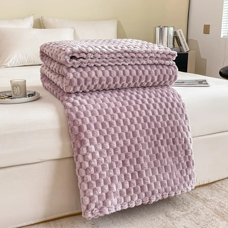 Caelidra - Geruite Zachte Fluwelen Deken Warm Knusse Plaid voor Bank en Bed - Image 9