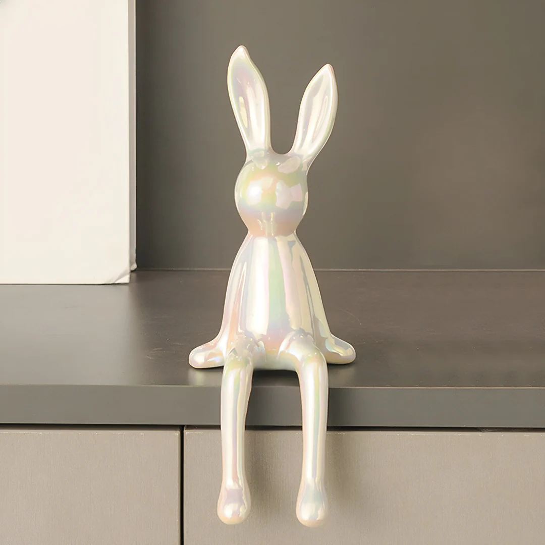 Clavra - Glimmend Keramisch Konijnenbeeld - Image 6