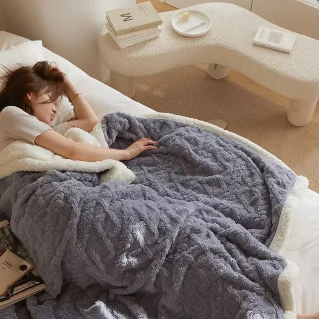 Eryndelle - Dikke Warme Fleece Deken Zacht Stijlvol voor Slaapkamer en Bank - Image 8