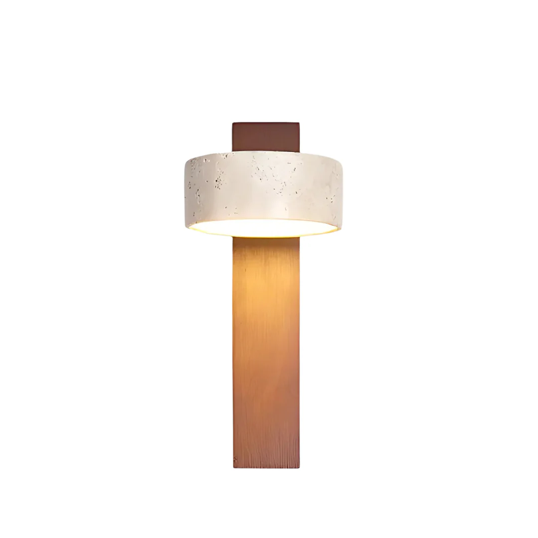 Fotis - Wabi Sabi Wandlamp | Travertijn Wandverlichting Binnen - Image 3