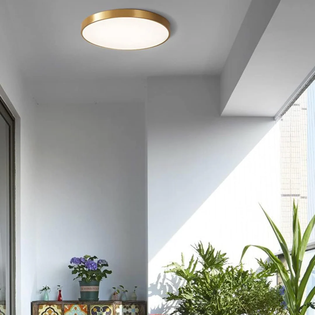 Icho - Ultradunne LED Plafondlamp Goud - Image 3