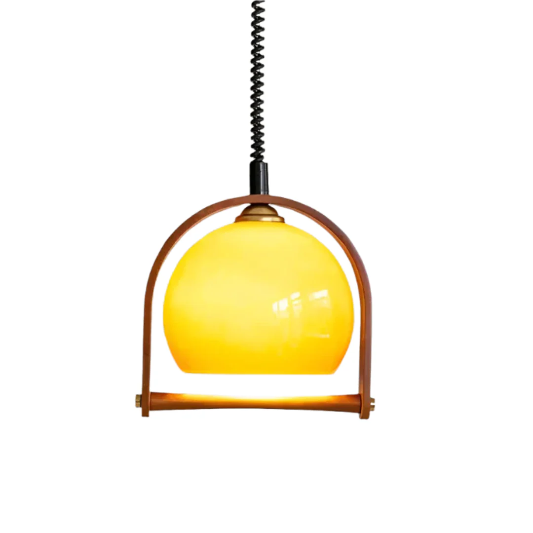 Lykos - Vintage Bauhaus Hanglamp Glas - Image 3