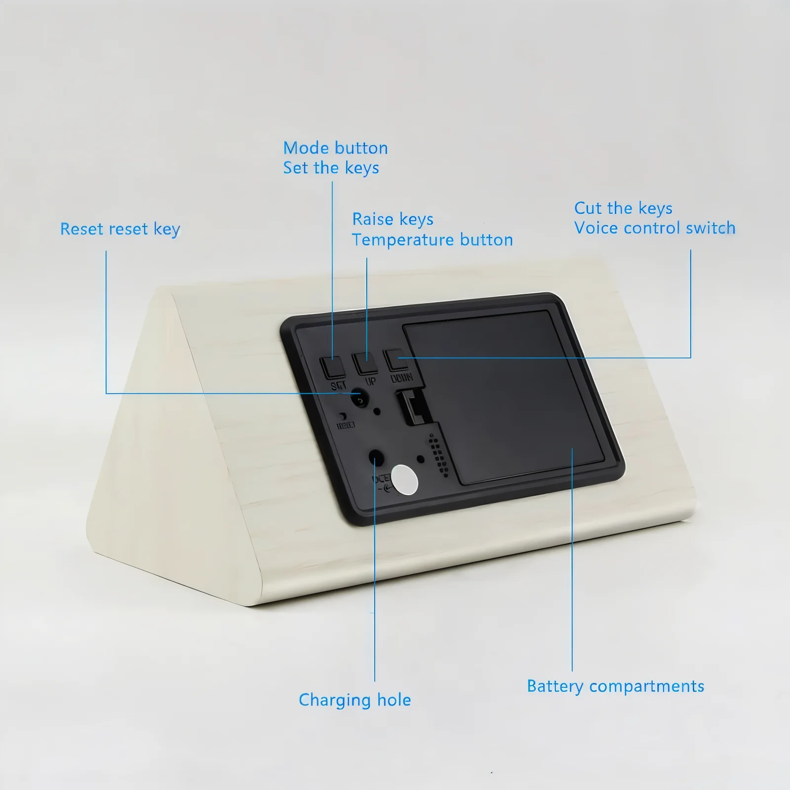 Nox - Digitale LED Wekker van Kunststof - Image 5