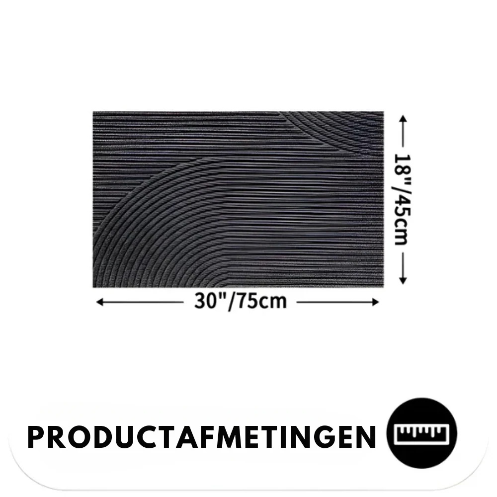 Velione - Rechthoekige PVC Antislip Deurmat met Geometrisch Patroon - Image 14