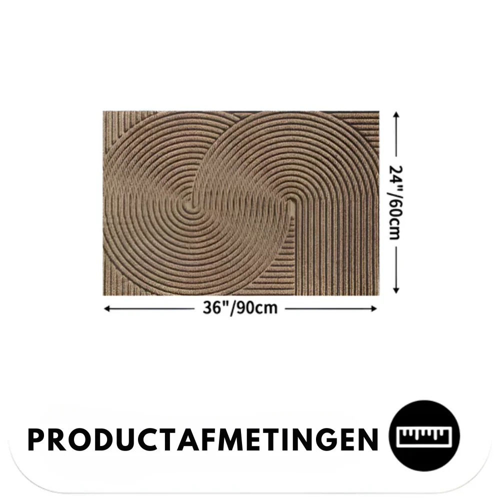 Velione - Rechthoekige PVC Antislip Deurmat met Geometrisch Patroon - Image 15