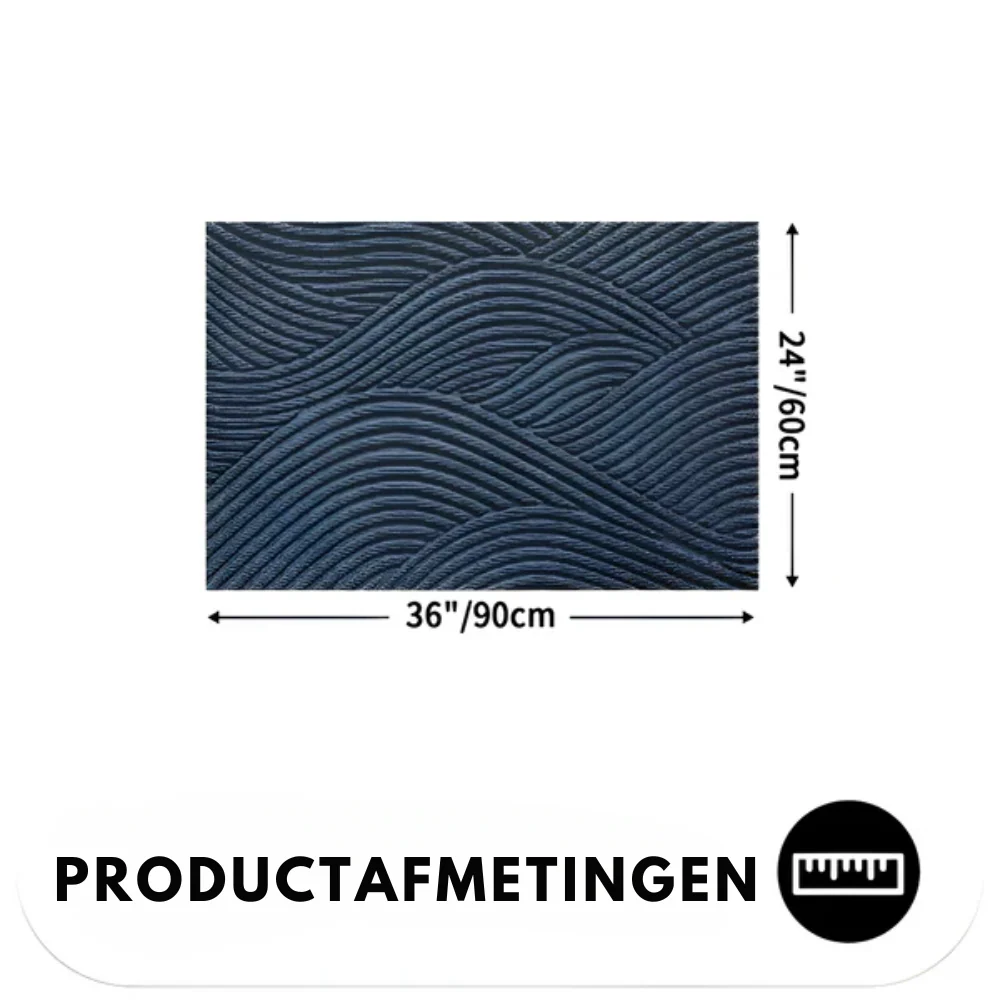 Velione - Rechthoekige PVC Antislip Deurmat met Geometrisch Patroon - Image 16