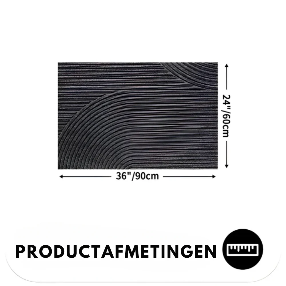 Velione - Rechthoekige PVC Antislip Deurmat met Geometrisch Patroon - Image 19