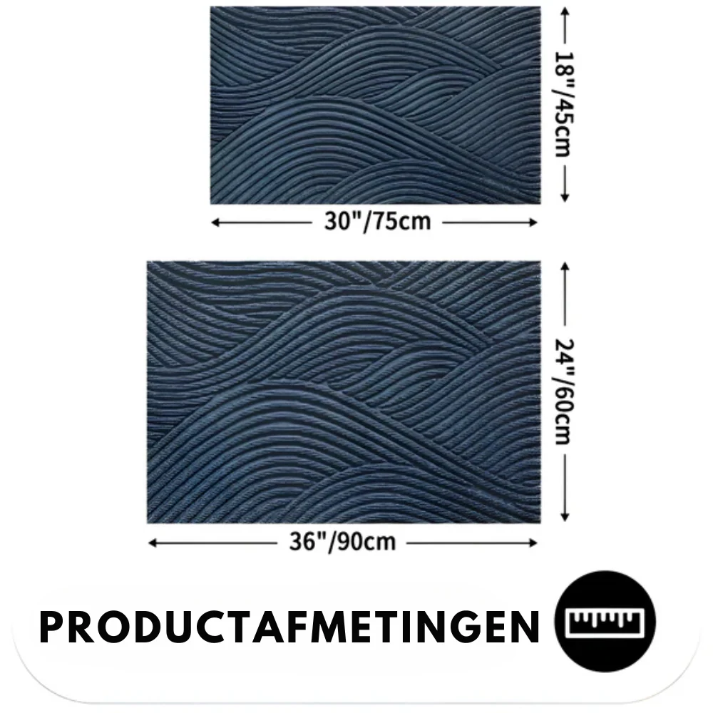 Velione - Rechthoekige PVC Antislip Deurmat met Geometrisch Patroon - Image 22