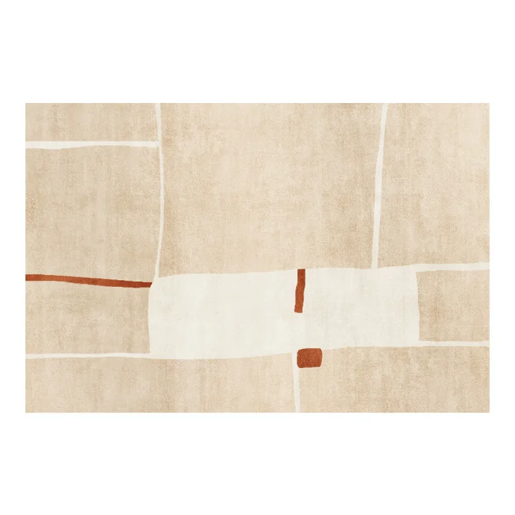 Vorenis - Japans Minimalistisch Pluizig Vloerkleed Zacht Antislip voor Slaapkamer Woonkamer en Lounge - Image 12